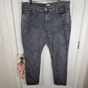 Levi's 711 Women's Plus Size skinny gray denim jeans 22w